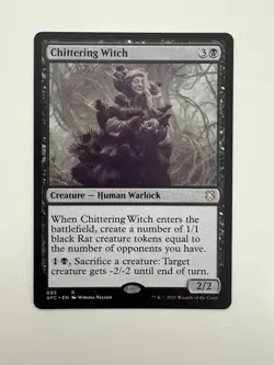 Chittering Witch MTG Magic the Gathering Card NM Near Mint AFC - Image 1