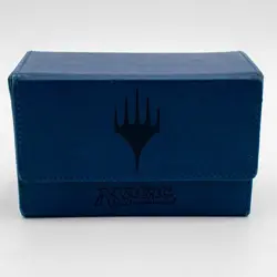 Ultra PRO MTG Deck Box Blue Water Mana Symbol Leatherette Case Dual Compartment - Image 1