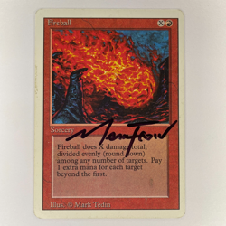 SIGNED FIREBALL MARK TEDIN REVISED EDITION MP MTG - Image 1