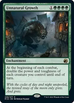 Unnatural Growth ~ Midnight Hunt [ NearMint ] [ Magic MTG ] - Image 1