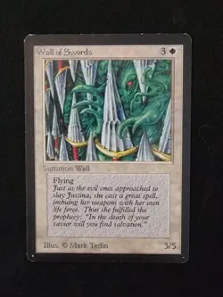 MTG - Beta Edition - Wall of Swords - Image 1