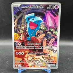Pokemon TCG Destined Rivals Team Rocket's Wobbuffet SVP 203 Promo - Image 1