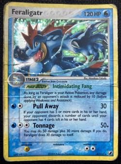 Feraligatr 4/115 Ex Unseen Forces Holo Rare DMG Pokemon 2005 - Image 1