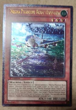 Yugioh Mecha Phantom Beast Hamstrat LTGY-EN025 Ultimate Rare 1st Edition - Image 1