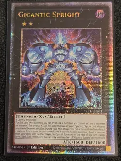 Yugioh Gigantic Spright BLTR-EN091 Quarter Century Rare 1st Ed NM - Image 1
