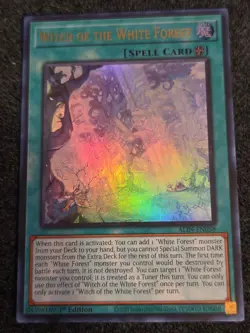 Witch Of The White Forest Ultra Rare ALIN-EN058 Yugioh NM 1st - Image 1
