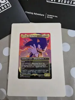 Sonic the Hedgehog IN HAND NON-FOIL Mythic Rare MtG Secret Lair SLD Magic NM/M - Image 1
