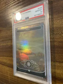 MTG✨PLAINS Full Art 🌈 FOIL✨Unfinity PSA 10 GEM MINT Land PAQUETTE Art POP 2 ! - Image 4