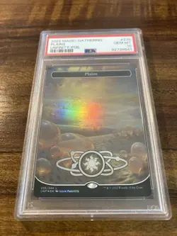 MTG✨PLAINS Full Art 🌈 FOIL✨Unfinity PSA 10 GEM MINT Land PAQUETTE Art POP 2 ! - Image 5