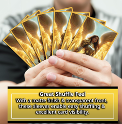 Angel Warrior Card Game Sleeves - 100 Pack - Compatible with MTG - Perfect for M - Image 2
