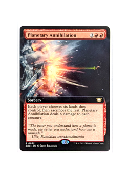 Planetary Annihilation R 0032 Extended Art Regular MTG Edge Of Eternities EOC EN - Image 1