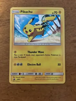 Pikachu SM81 Holo Promo - Pokemon TCG 2017 Promo Card! NM - Image 1