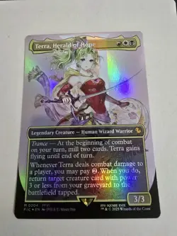 Terra, Herald of Hope FOIL BORDERLESS Mythic Rare MtG Final Fantasy 0204 NM Mint - Image 1