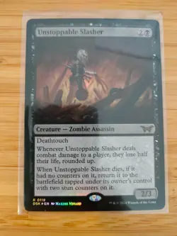 MTG Unstoppable Slasher (FOIL) 0119 Duskmourn M/NM Free UK P&P - Image 1