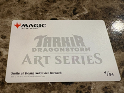SMILE AT DEATH Magic the Gathering MTG Tarkir: Dragonstorm Art Series - Image 2