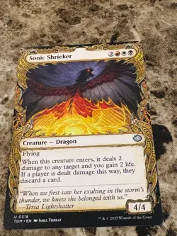 SONIC SHRIEKER Magic the Gathering MTG Tarkir: Dragonstorm Showcase - Image 1