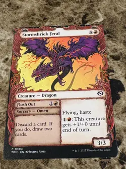 STORMSHRIEK FERAL Magic the Gathering MTG Tarkir: Dragonstorm Showcase - Image 1