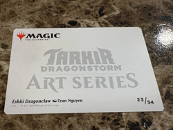 ESHKI DRAGONCLAW Magic the Gathering MTG Tarkir: Dragonstorm Art Series - Image 2