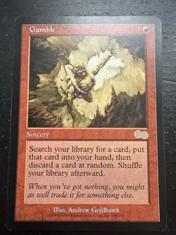 Gamble NM Urza’s Saga MTG Red Tutor Goblin Art Commander EDH OG 188/350 - Image 1