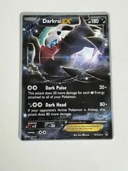Pokemon Darkrai EX 74/122 World Championships 2016 Non Holo - Image 1