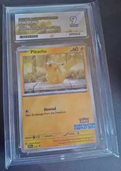 Pokemon - Black Star Promo - Illustration Contest 2024 - Pikachu 214 - Ace 9 - Image 1