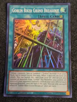 Goblin Biker Grand Breakout ROTA-EN057 Super Rare 1st Ed NM Yugioh - Image 1