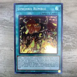 Synchro rumble Super Rare 1St Edition AGOV-EN060 Yugioh Blue-Eyes - Image 1