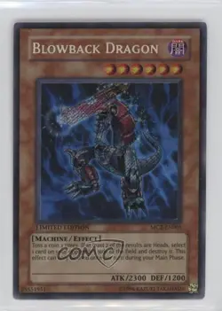 Blowback Dragon YuGiOh Master Collection Volume 2 Limited Edition Promo 2005 f7d - Image 1