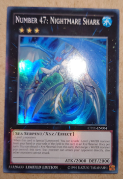 Number 47: Nightmare Shark - Super Rare Limited Edition CT11-EN004 - YuGiOh - Image 1