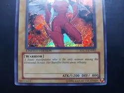 Yugioh - Elemental Hero Burstinatrix EHC1-EN002 Secret Rare Promo - Image 3