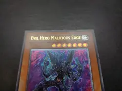 Yugioh - Evil Hero Malicious Edge GLAS-EN003 Ultimate Rare - Image 4