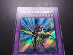 Yugioh - Gaia the Dragon Champion LOB-125 Secret Rare - Image 4