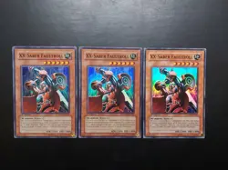 Yugioh - XX-Saber Faultroll ANPR-EN035 Super Rare 1st Edition Playset x3 - Image 1