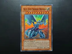 Yugioh - Blue-Eyes Shining Dragon MOV-EN001 Super Rare Promo - Image 1