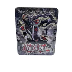 YuGiOh Empty Collectible Tin 2012 Ninja Grandmaster Hanzo Yu Gi Oh - Image 1