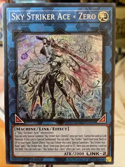 Sky Striker Ace = Zero DUAD-EN049 Secret Rare Duelist's Advance NM 1st Ed YUGIOH - Image 1