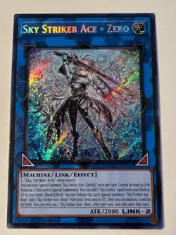 Sky Striker Ace = Zero DUAD-EN049 Secret Rare Duelist's Advance NM 1st Ed YUGIOH - Image 1