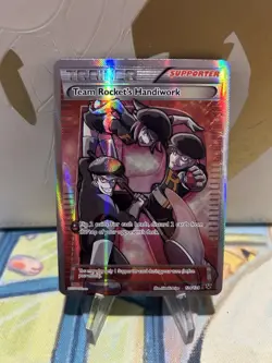 Team Rocket's Handiwork 124/124 Pokemon Fates Collide Full Art Card NM - Image 1