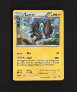 Luxray 46/122 Breakpoint Cracked Ice Holo Rare Pokemon Card DMG - Image 1