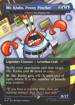 MTG Mr. Krabs, Penny Pincher (1927) *Non-Foil* Secret Lair: SpongeBob MT/NM - Image 1