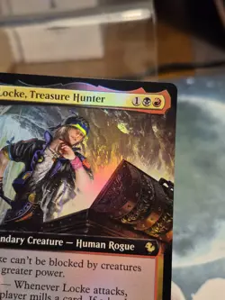 R 0177 Locke, Treasure Hunter EXTENDED ART FOIL COMMANDER Final Fantasy Card MTG - Image 2
