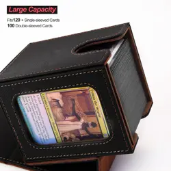 MTG Deck Box for Commander Display,Card Deck Box Fits 100 Double Sleeved Cards, - Image 3