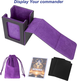 MTG Deck Box for Commander Display,Card Deck Box Fits 100 Double Sleeved Cards, - Image 4