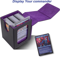 MTG Deck Box for Commander Display,Card Deck Box Fits 100 Double Sleeved Cards, - Image 2