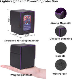 MTG Deck Box for Commander Display,Card Deck Box Fits 100 Double Sleeved Cards, - Image 5