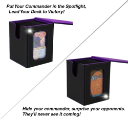 MTG Deck Box for Commander Display,Card Deck Box Fits 100 Double Sleeved Cards, - Image 2