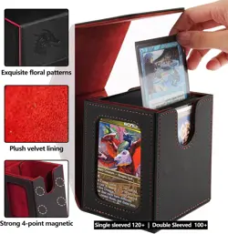 MTG Deck Box for Commander Display,Card Deck Box Fits 100 Double Sleeved Cards, - Image 2