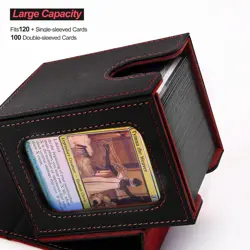 MTG Deck Box for Commander Display,Card Deck Box Fits 100 Double Sleeved Cards, - Image 3