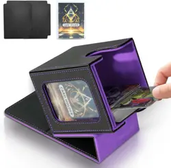 MTG Deck Box for Commander Display,Card Deck Box Fits 100 Double Sleeved Cards, - Image 1