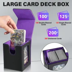MTG Deck Box for Commander Display,Card Deck Box Fits 100 Double Sleeved Cards, - Image 4